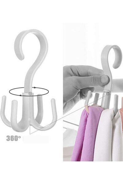 Transformacion LATTE 2 ΤΕΜ 720608 - Κρεμάστρα εσωτερικού ντουλαπιού 360D με περιστρεφόμενο