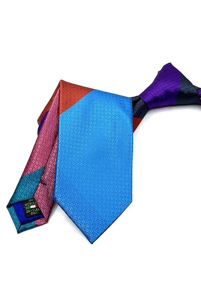 Kravatkolik Colorful Dot Pattern Patchwork Tie - Kk12814