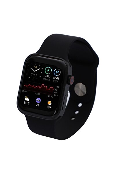 pazariz Watch 7 Uyumlu Akıllı Saat Kablosuz Şarj Ve Konuşma Özellikli Iphone ...