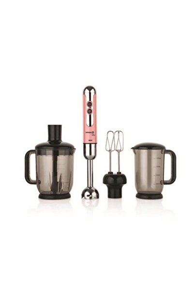 KORKMAZ Mia Mega Pembe/krom Blender Set A447-07