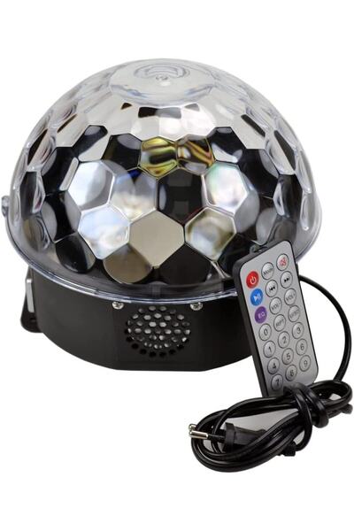 Xnews Parti Malzemesi Sese Duyarlı Bluetoothlu Led Küre Disko Topu Renkli Işı...