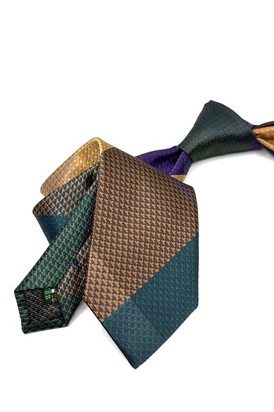 Kravatkolik Colorful Dot Pattern Patchwork Tie - Kk12774