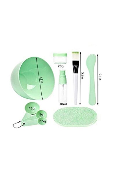 pazariz Makyaj Temizleme Seti Güzellik Yüz Maskesi Ölçek Seti 9'lu Evde Doğal...