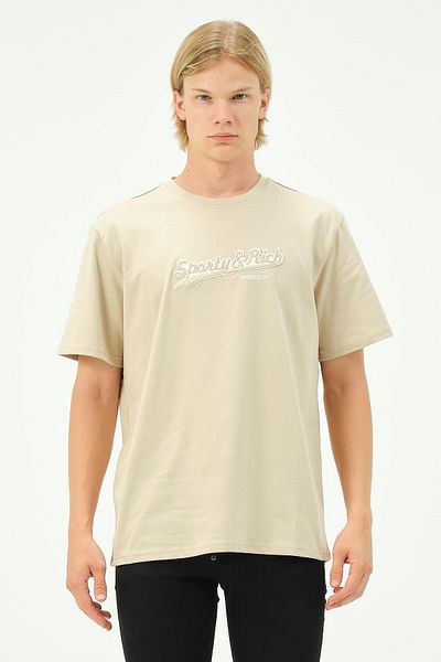 Rich Men's Embroidery Printed Sports Oversize T-Shirt