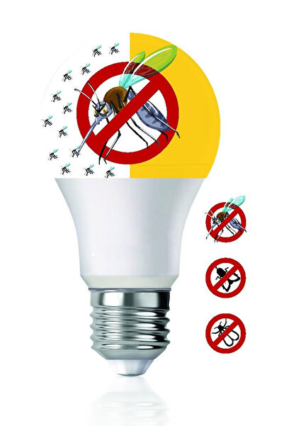 pazariz Sivri Sinek Kovar 9w Led Ampul Sarı - Beyaz