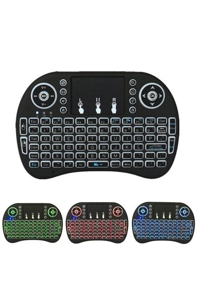 HomeCare Kablosuz Şarjlı Mini Türkçe Q Klavye Smart Tv Ps3 Dokunmatik Mouse