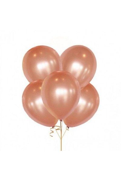 Firsat Ayi Deal Bear 100 Pieces Metallic Pearlescent Quality Flying Balloon Rose