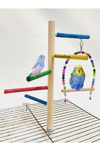 aliceshop Cage Top Perch - Suitable for Lovebird and Sizes