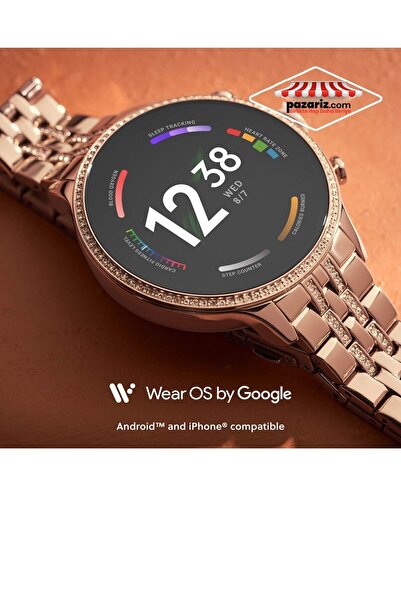 pazariz Akıllı Saat Serisi SmartWatch Diamond 42mm Çift Kordon Akıllı Saat Sesli Görüşme