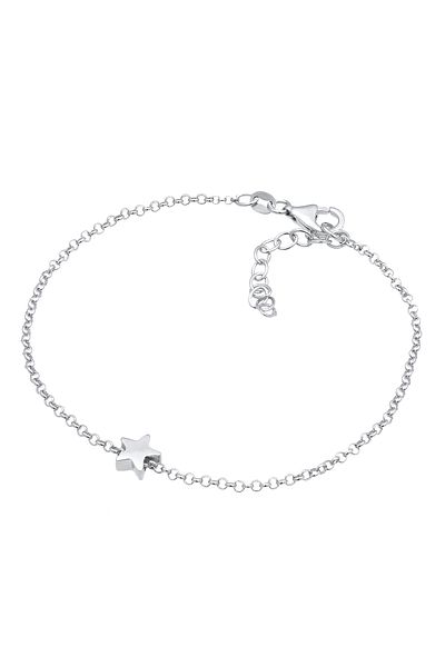 ELLI Armband aus 925er Silber – Erbskette Stern Anhänger, Astro Basic