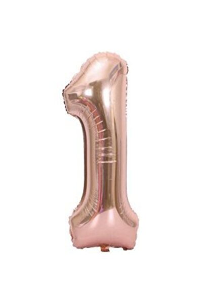eğlencemarketi 34'' 80 Cm Rose Gold Bronze Folyo Rakam Balon 1