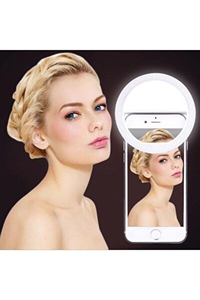 pazariz Şarjlı Selfie Işığı Led Ring Flash Light Cep Telefonu Için Taşına