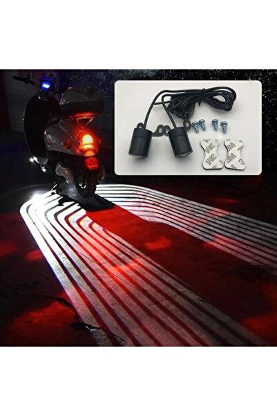 pazariz Araba motosiklet melek kanatları LED projeksiyon lambası lazer karşıl...