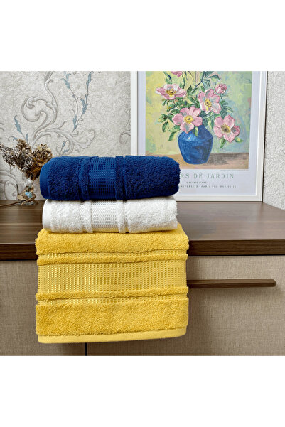 Özdilek Набір з 3 штук 100% бавовняних рушників для рук, обличчя та ванної кімнати - Colourist