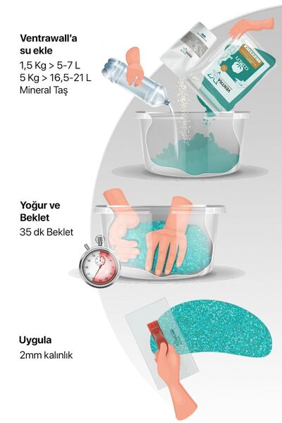 Ventrawall Altın Rengi Doğal Mineralli Taşlar XS-200-300GR