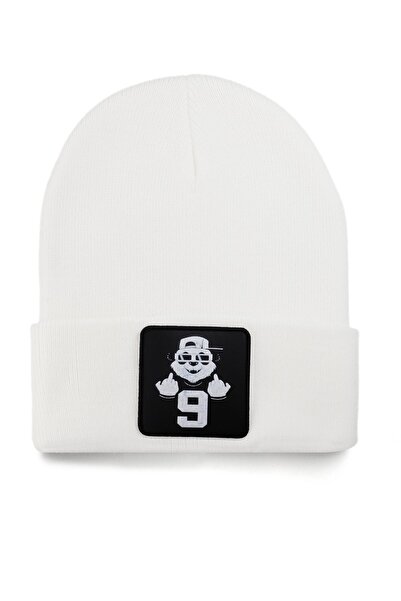 BlackBörk V1 Panda Logolu Beyaz Bere