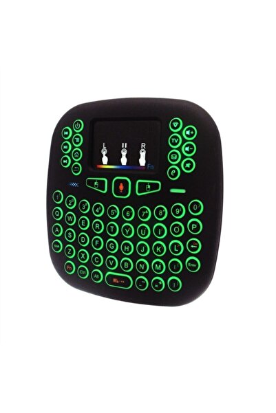 Firsat Ayi 2.4ghz I18 Mini Kablosuz Klavye Touch Pad Işıklı Klavye