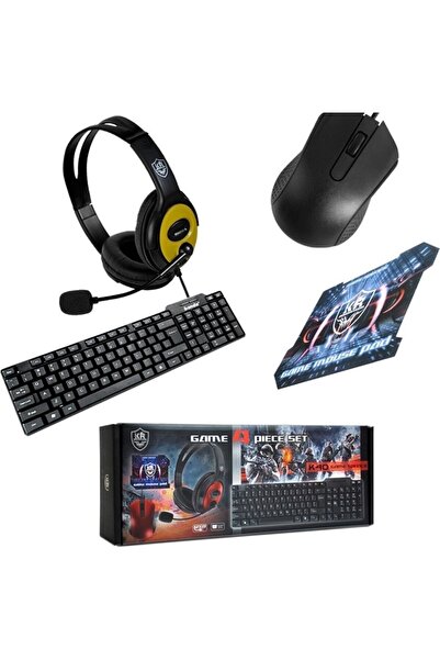 pazariz Klavye Mouse Seti Mouse Pad Oyuncu Kulaklığı K40 - 4 Lü Oyuncu Bilgis...