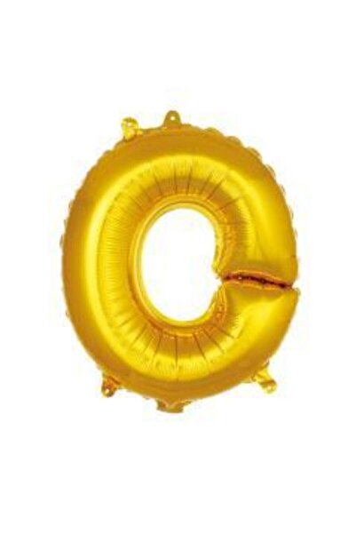eğlencemarketi 16 Inch 35 Cm Gold Foil Letter Balloon O