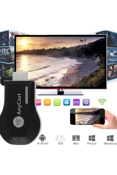 Anycast Siyah M9 Plus Hdmi Kablosuz Görüntü ve Ses Aktarıcı