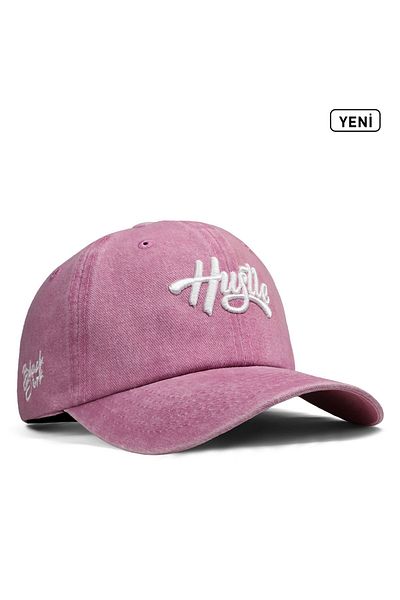 BlackBörk Unisex Vintage καπέλο μπέιζμπολ - Ροζ, Χρώμα πούδρας (TOLDED) Hustle