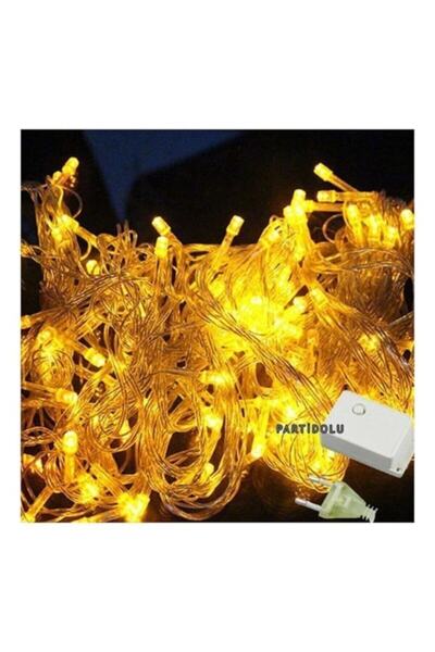 pazariz Yıl Başı Süsü Led Işık Şeffaf Kablolu 100 Ampüllü Led Işık
