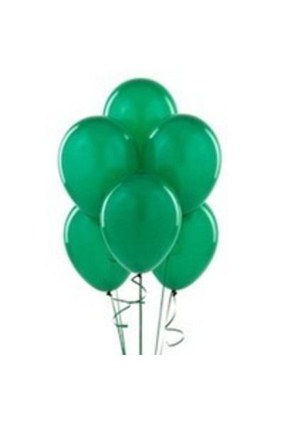 eğlencemarketi 12 Inch Standard Size Pastel Balloon 10 Pieces Dark Green