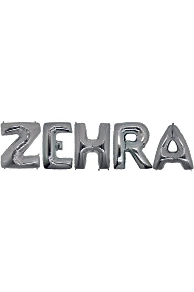 Firsat Ayi Birthday Zehra Silver Letter Foil Balloon Set 40cm