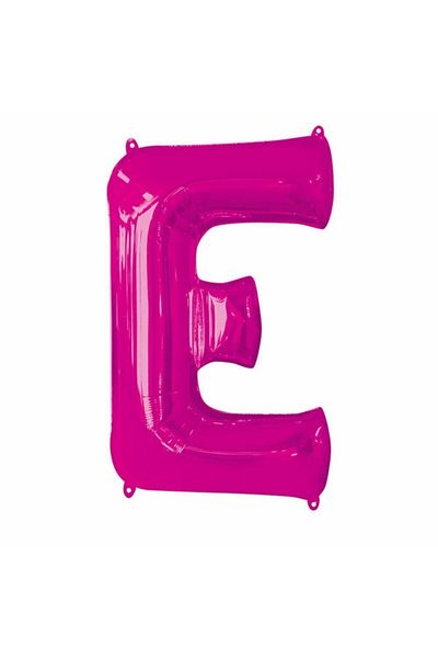 Firsat Ayi Opportunity Bear 1 Meter Pink Letter E Foil Letter Balloon Pink Foil Henna Night Balloon Pink Color