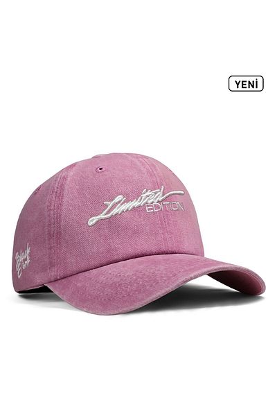 BlackBörk Vintage Baseball Limited Edition Κεντημένο ροζ καπέλο σε σκόνη