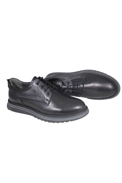 Dr.Relax Hakiki Deri Kaymaz Termo Tabanlı Oxfort Klasik Kışlık Erkek Ayakkabı