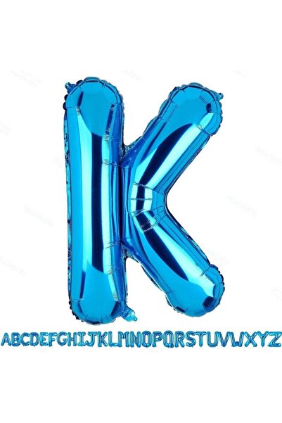 Firsat Ayi 1 متر الأزرق صفقة الدب حرف K احباط بالون - الحناء ليلة الأزرق بالون
