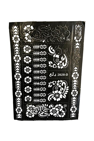 pazariz Kına Geçici Dövme Deseni Kalıbı Kına Şablonu 2028-d