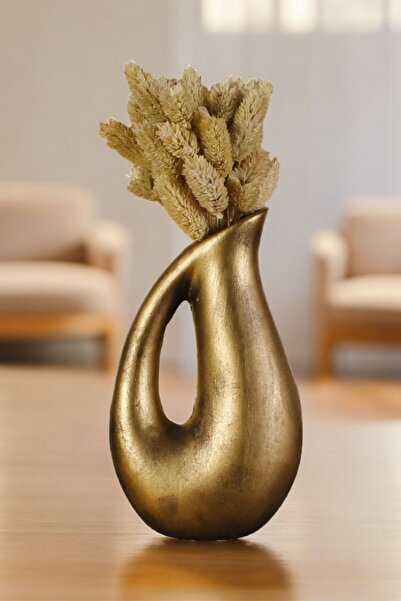 Decorative Vase Handmade Gold Aged Color Model 35
