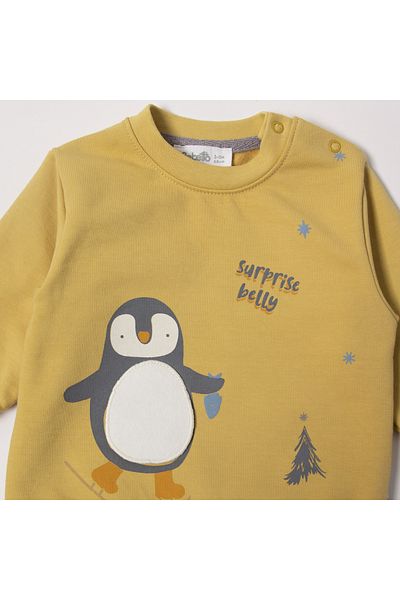 Bebetto 2-Piece Sweat Set - Two Thread (Skier Penguin) K4476