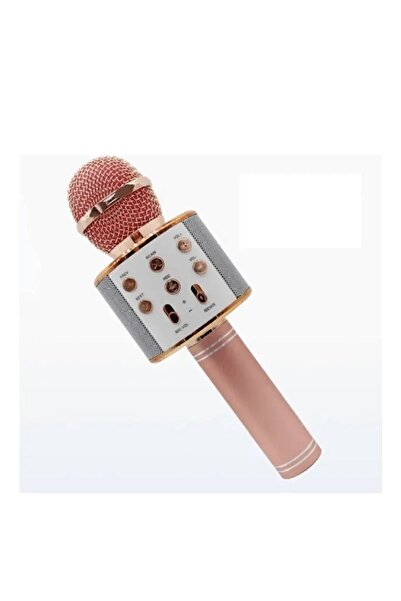 ACL Karaoke Mikrofon Rose Gold Bluetooth Speaker Hoparlör Kablosuz