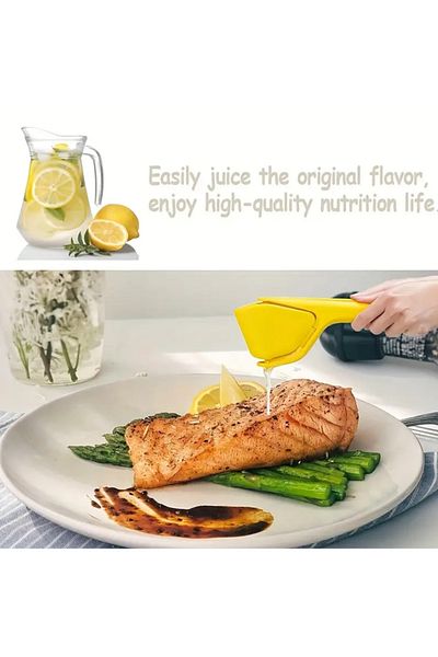 SYNOPE Easy-To-Use All-Squeeze Waste-Free Seedless Practical Lemon Orange Juicer Tool