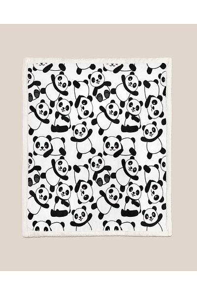 YORKADESIGN Sherpa Patterned Thick Double Tv Blanket