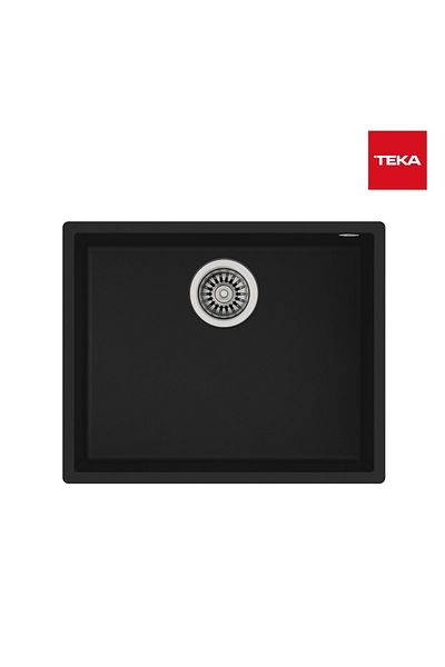 Teka Square 50X40 Under-Counter Granite Sink Black