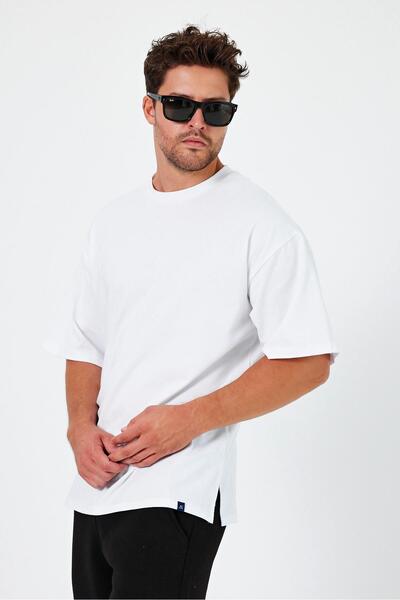 ALEXANDERGARDI Basic Oversize T-Shirt - Slit Detailed (UN-70418)