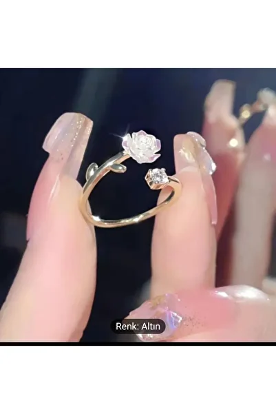 Beyna Crystal Jewelled Rose Design Ring