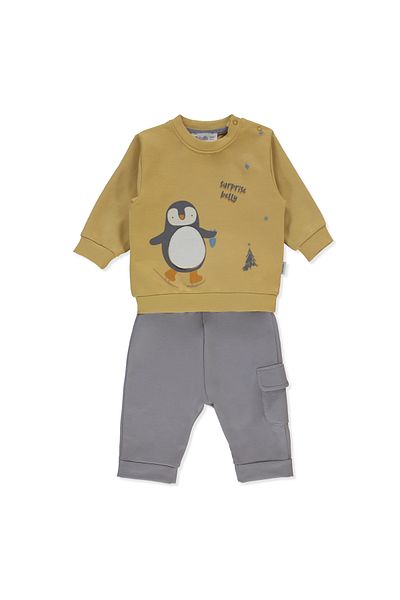 Bebetto 2-Piece Sweat Set - Two Thread (Skier Penguin) K4476