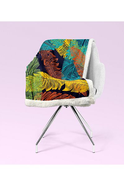 YORKADESIGN Sherpa Patterned Thick Double Tv Blanket