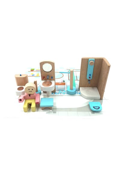 PopŞeker Minik Eller İçin Büyük Eğlence: Figürlü Ahşap Banyo Seti!