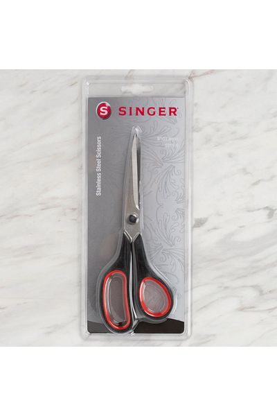ATMACA TUHAFİYE Singer Black Steel Stitched Scissors - 9inch-22.86 cm Handle