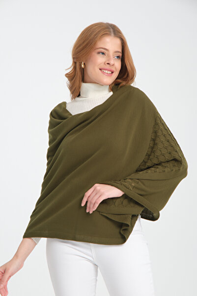 VEGA MODA Ажурний одноколірний плед на плечі - Зручний край, трикотажний жіночий плед