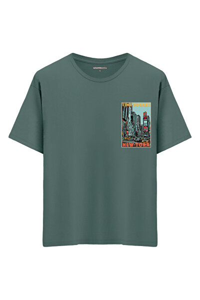 Mounte Bianca Unisex Tajm Skver - Oversize kroj T-shirt