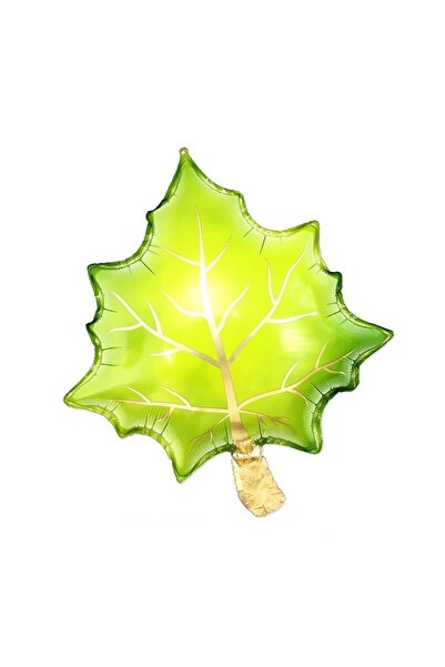 kidspartim بالون فويل على شكل ورقة خضراء مقاس 60x51 سم