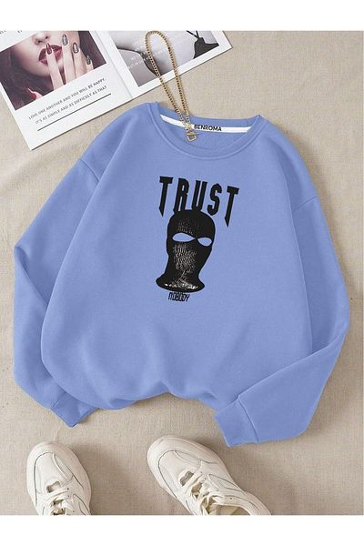 BENROMA Hanorac unisex pentru copii cu imprimeu Trust Character