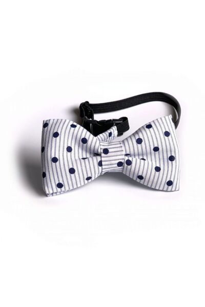 Lokum Kids ربطة عنق للأطفال مخططة باللون الأزرق